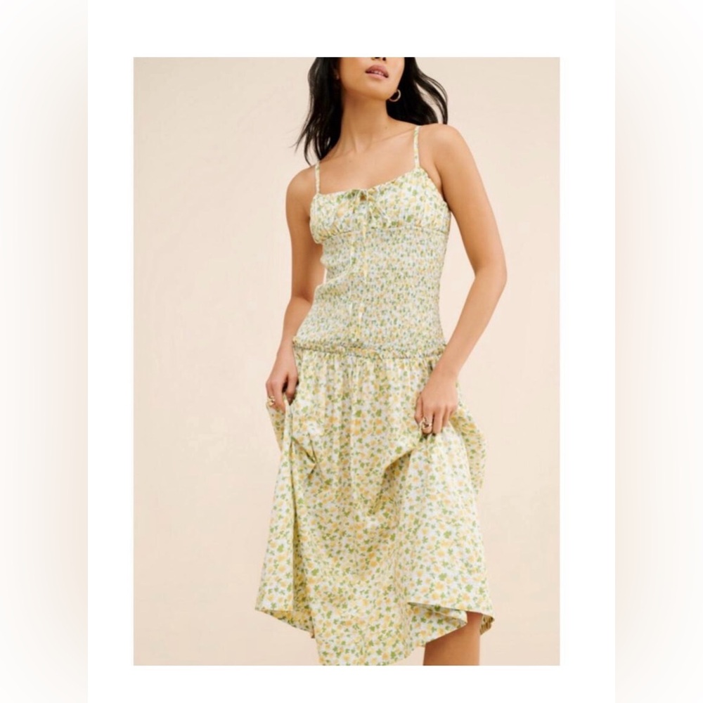 Free People Lavender Daze XS Midi Dress